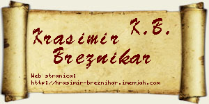 Krasimir Breznikar vizit kartica
